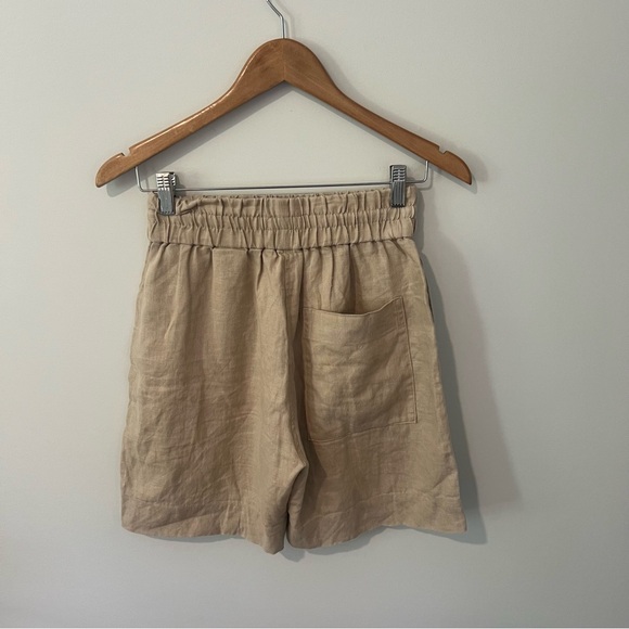 COS ELASTICSTED LINEN SHORTS - Picture 7 of 13